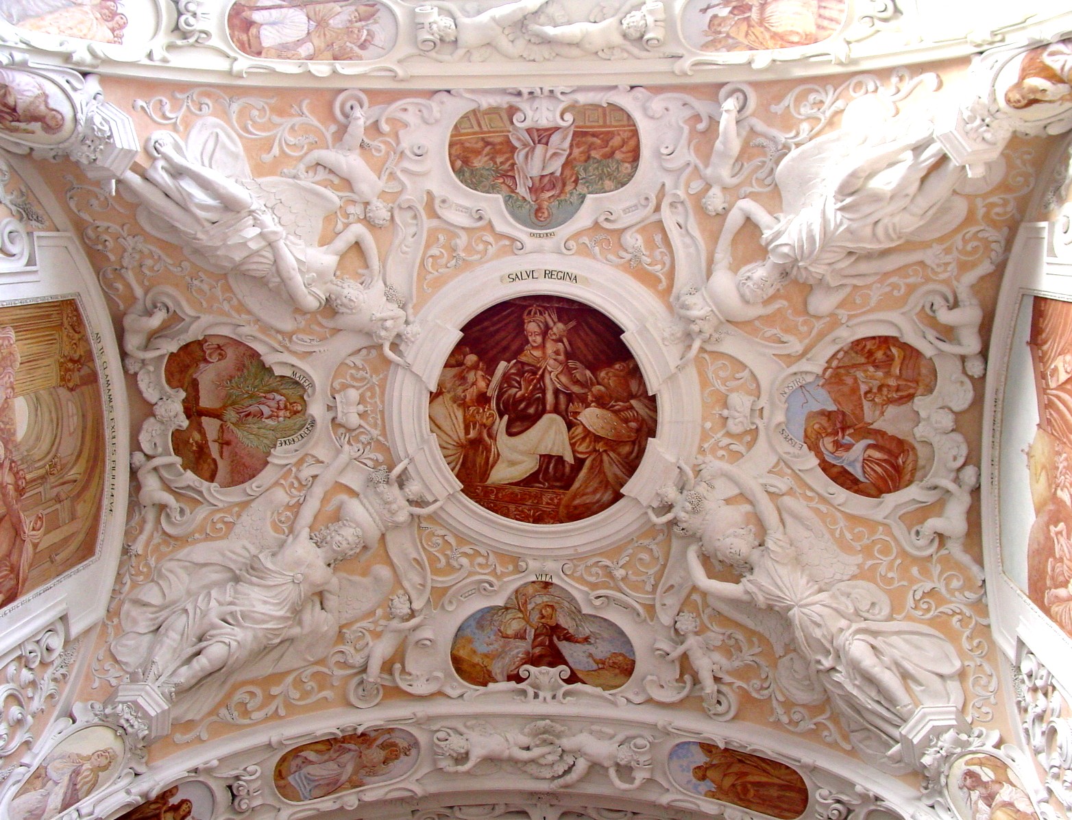 Svatá Hora - štuková výzdoba stropu